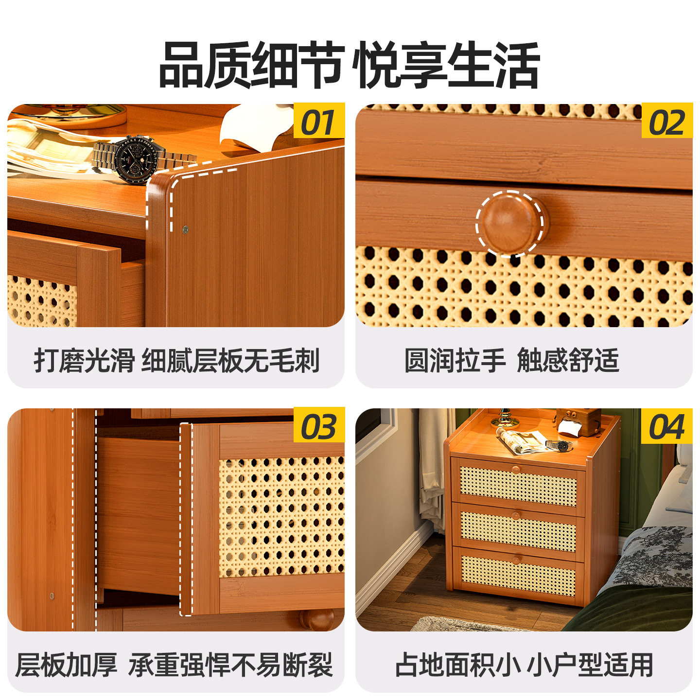 Multi-Layer Bedside Table, Home Living Room Side Table, Simple Style Storage Rack, Ornaments, Hand-Made Display Stand, Storage Cabinet