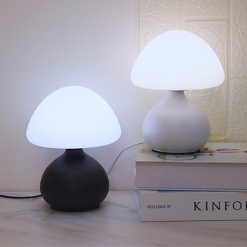 Cross-border Explosions Mushroom/Pumpkin Small Table Lamp Cream Wind Warm Atmosphere Night Lamp Eye Protection LED Lamp Bedroom Decoration