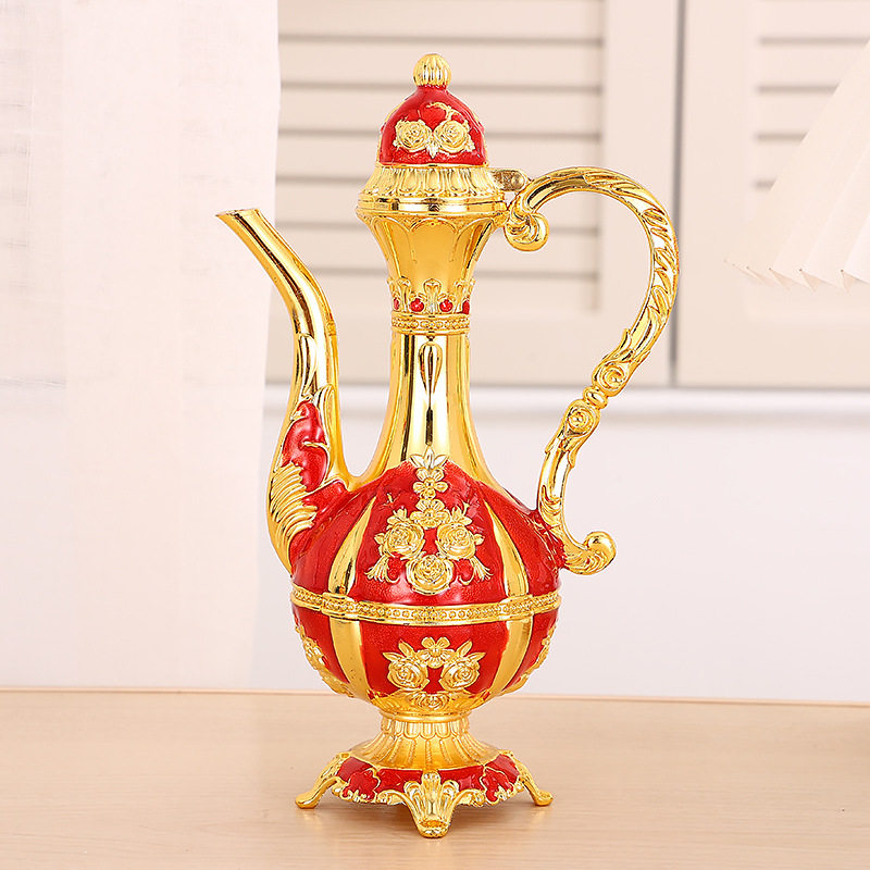 Antique Wine Pot Wedding Household High-grade Russian Liquor Pot Antique Wine Set Pour Wine Pot Old Items Wine Dispenser