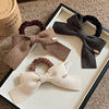 Bow high elastic hair rope fashion simple small intestine hair ring gentle low ponytail ball head autumn and winter all-match hair accessories