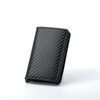 Factory Spot Wholesale Men's Wallet Carbon Fiber Aluminum Alloy Card Holder European and American Automatic Card Buckle Card Holder