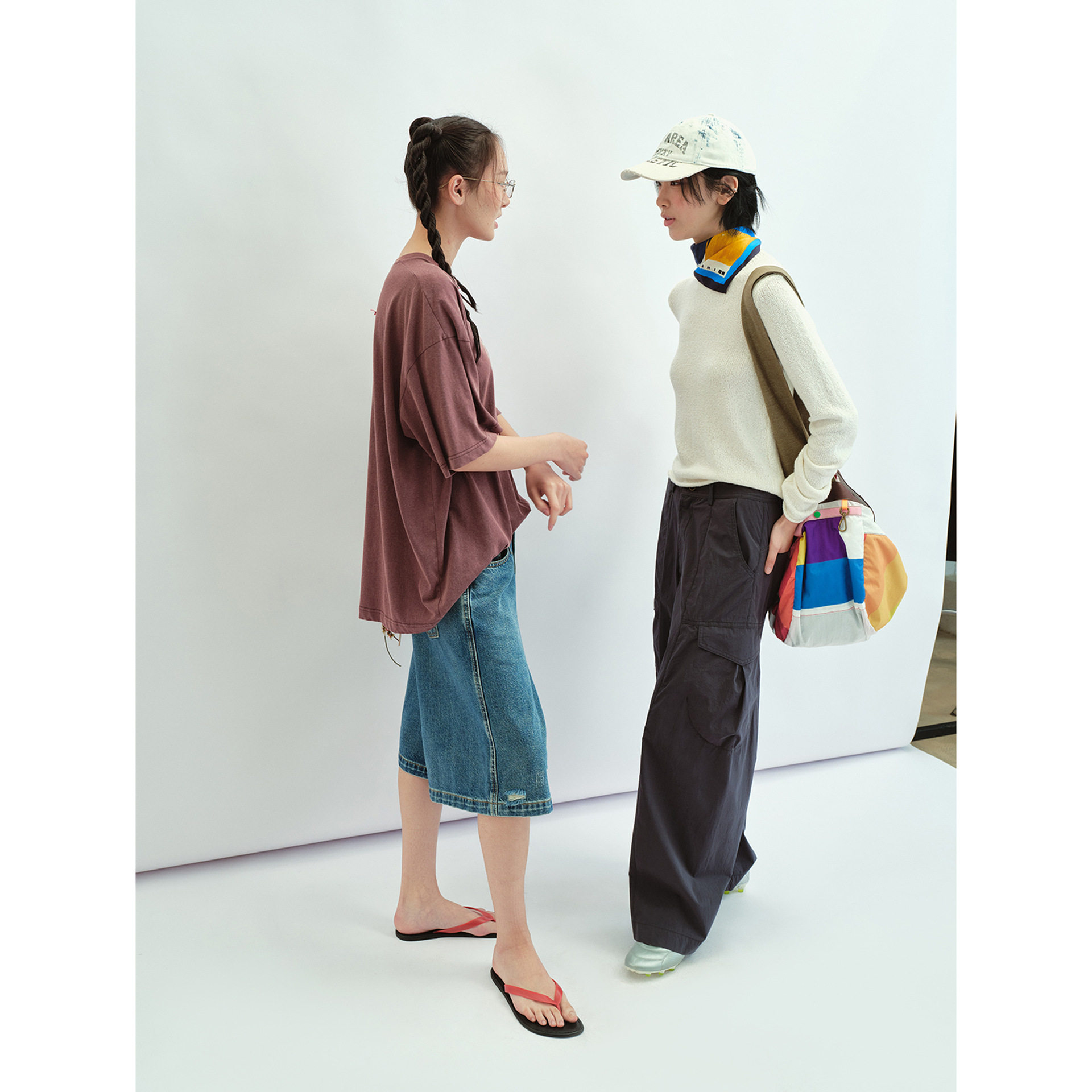 【识时黑标】新品肌理棉纯色美丽柔软长袖套头针织衫上衣女V60307