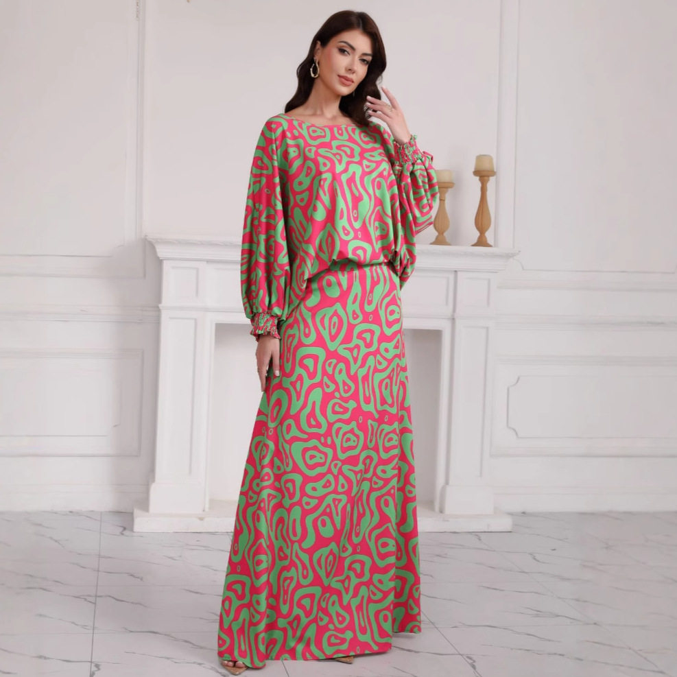 Plus Size Floral Dress Set Elegant Design Comfortable Fabric Versatile Style Perfect for Casual or Formal Occasions