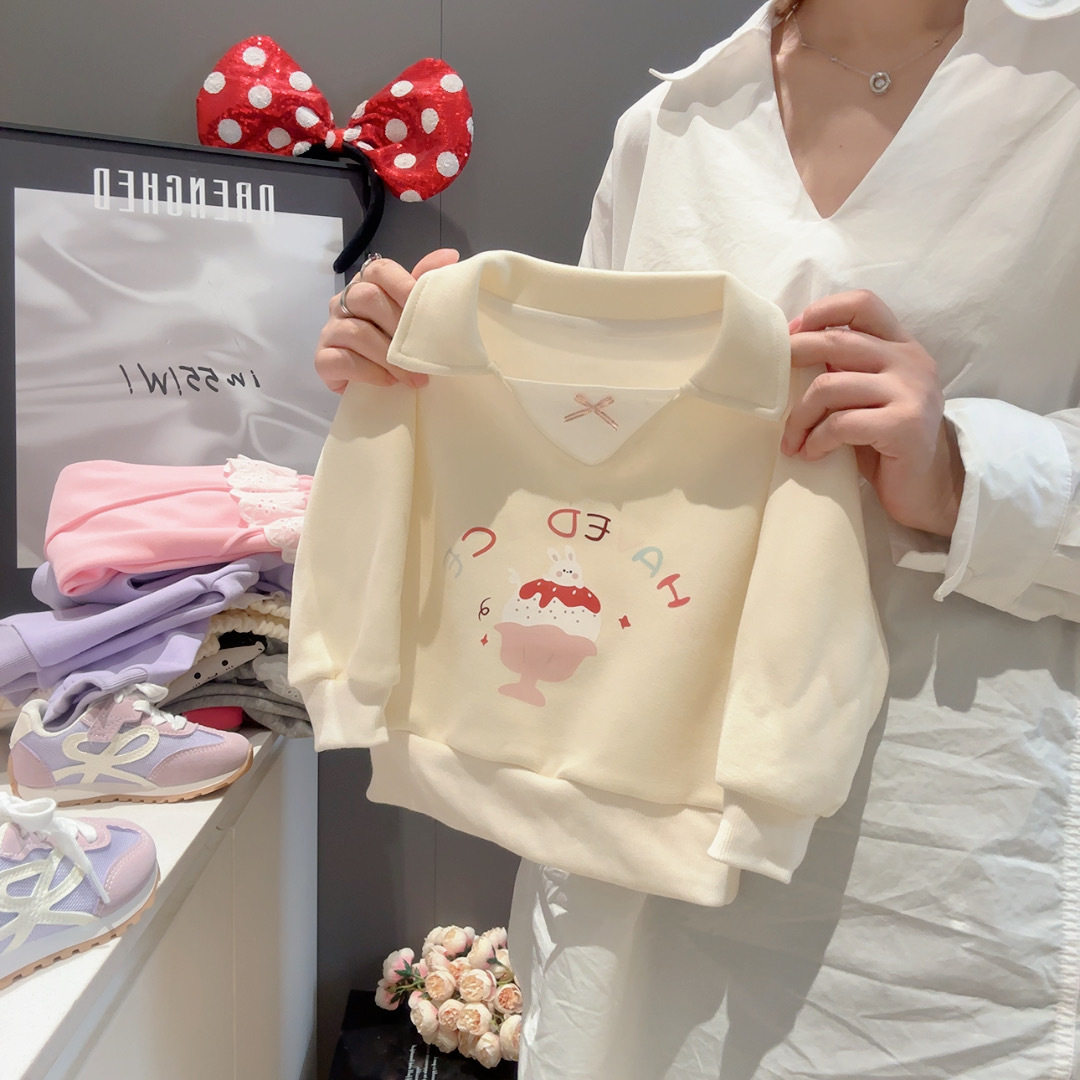 Baby Hoodie, Spring & Autumn Top for Boys & Girls, Cartoon Casual Long-Sleeve Collared Hoodie