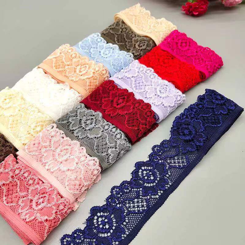 3.3cm Elastic Lace Lace DIY Clothes Skirt Lace Fabric Underwear Panties Skirt Sewing Lace Clothing