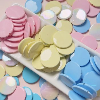 Acrylic color paint milk sheet hand painted bottom embryo beaded diy mobile phone chain keychain material jewelry accessories