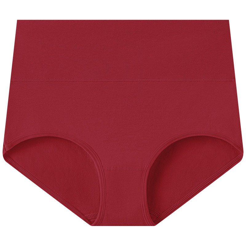 欧码纯棉女士内裤高腰收腹提臀内裤亚马逊爆款大码三角裤代包装