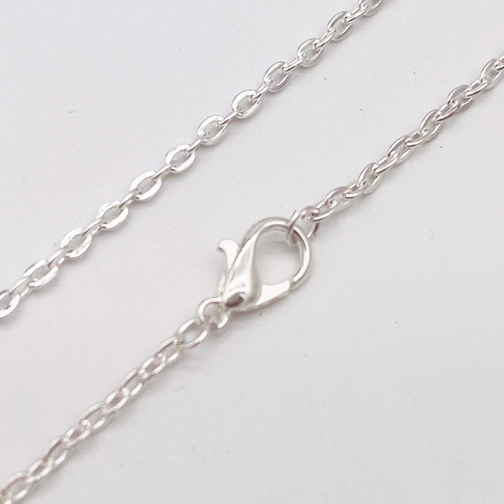 服饰饰品配件项链链条批发 十字平压链 O字链 吊坠配链 挂龙虾扣