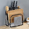 Stainless Steel Knife Holder Knife Storage Rack Knife Holder Kitchen Storage Rack Chopping Board Kitchen Knife Chopsticks Holder Integrated Storage Rack