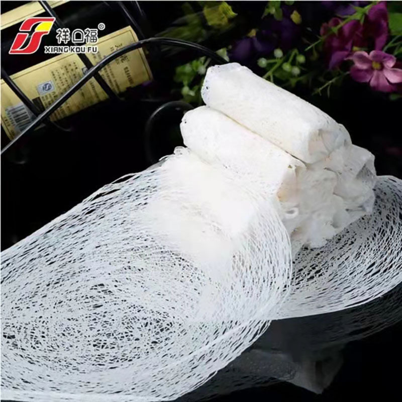 Xiangkoufu rice mesh skin yellow mesh skin spring roll skin edible rice mesh skin spring cake fried snack hotel dessert semi-finished products