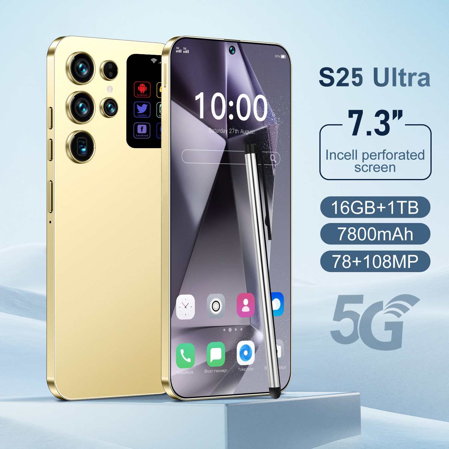 智能手机S26 Ultra 高清大屏16+1T现货安卓源头工厂直发双卡双待