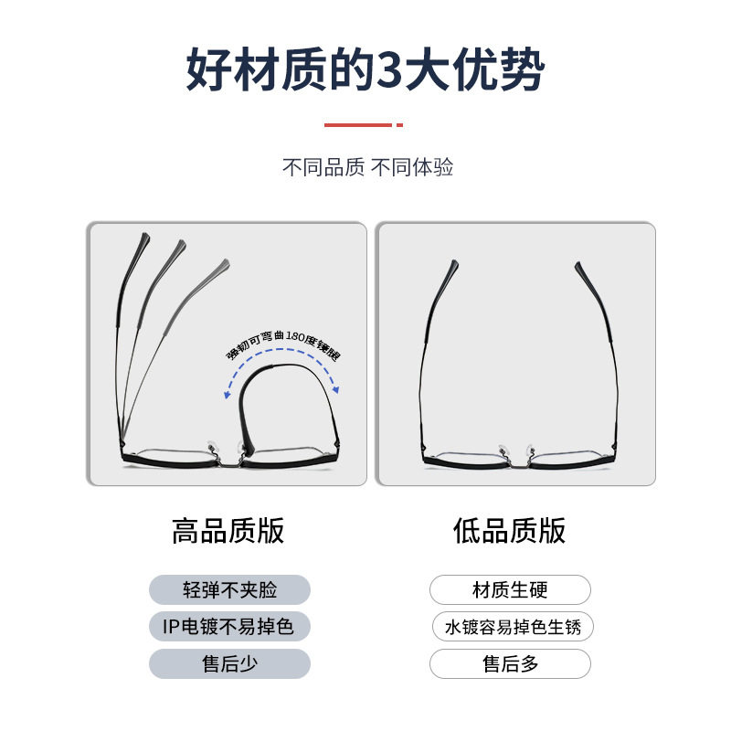 High Quality Coconut Gray Eyebrow Frame Men's Ke001 Metal Half-Frame Myopia Glasses Wholesale Danshine Learning Frame