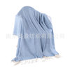 Nordic Casual Blanket Herringbone Pattern Shawl Tassel Blanket Scarf Soft Decoration Blanket Bedside Blanket Sofa Cover Blanket Stripes