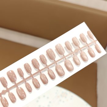 Wearable Manicure, Simple Pure Color White Moonlight Flash Cat Eye Wearable Nails, Thickeneded Semi-Handmade Nail Strips, Fake Nails