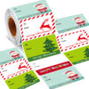500 pats/roll, Christmas gift tag sticker, universal sticker for holiday gift wrapping