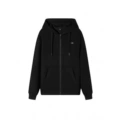 Black zipper embroidered fish