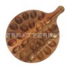 Cross-Border Wooden Egg Tray for Home Kitchen Acacia Wood Egg Fixed Storage Tray Solid Wood Compartment Egg Tray