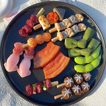 Fun and Quirky Hair Clips with Food-Themed Designs, Creative Food Toys, Barbecue Ribs, Braised Pork, Duckbill Clips, Side Bangs Clips