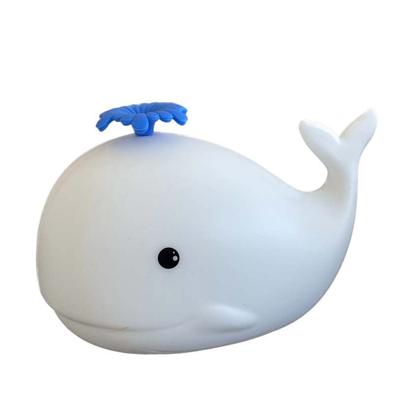 Little Whale Silicone Pat Light USB Rechargeable Night Light