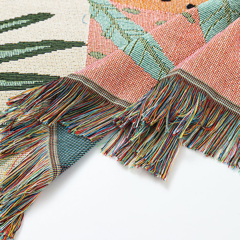 ins style illustration line blanket camping blanket leisure blanket nap blanket blanket American sofa blanket picnic blanket bed blanket