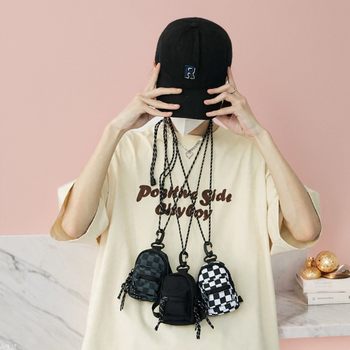 Coin Purse Women's High-end Fashionable Cool Neck Hanging Headphone Bag Instagram Style Cute Mini Coin Bag Carry-on Small Wallet