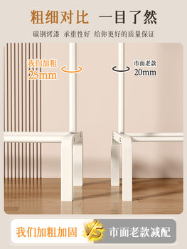 ✅ Floor-Standing Clothes Drying Rack for Indoor Use, Multifunctional Balcony Clothes Rack, Simple and Sturdy for Bedroom and Dormitory, Durable for Hanging Clothes