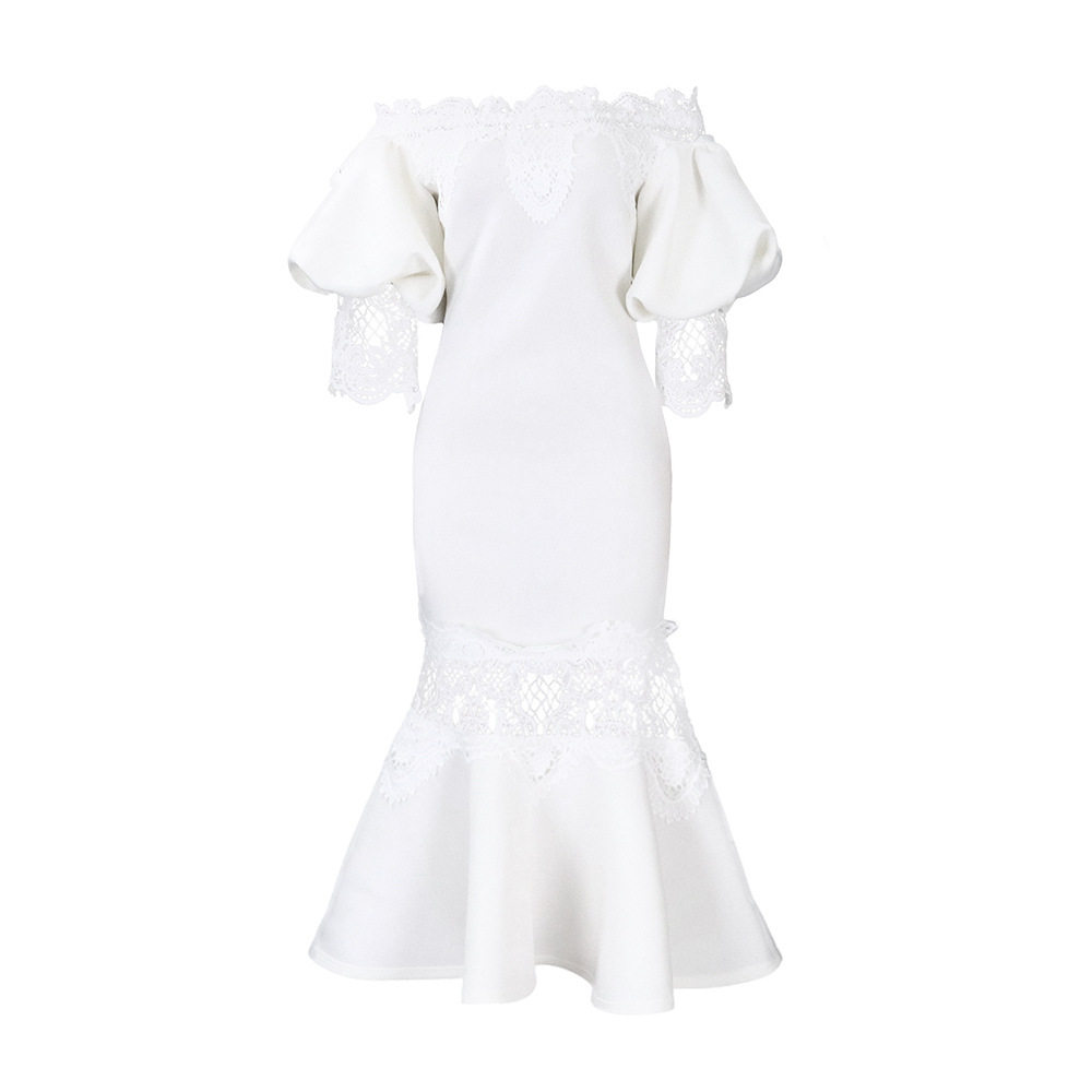 Off Shoulder Lace Mermaid Dress Elegant Design Summer Style Perfect for Parties Wholesale Available