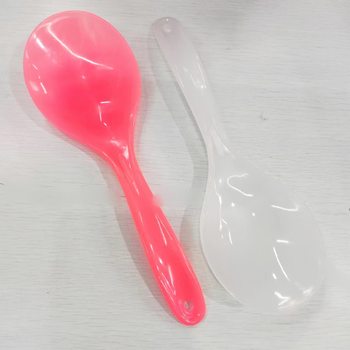 1 yuan store supply red and white plastic rice spoon household Daily kitchen utensils