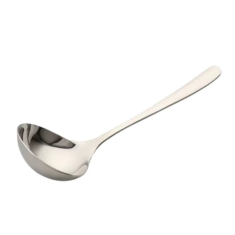 Stainless Steel Soup Spoon High Beauty Value Korean Style Thickened Big Head Spoon Household Soup Porridge Spoon Soup Shell Kitchen Utensils