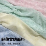Шифоновая ткань Nebula gauze, цветочные ветви, яркие серебристые точки, полупроницаемая ткань для одежды, легкое платье с драпировкой из марли, ткань для головного убора