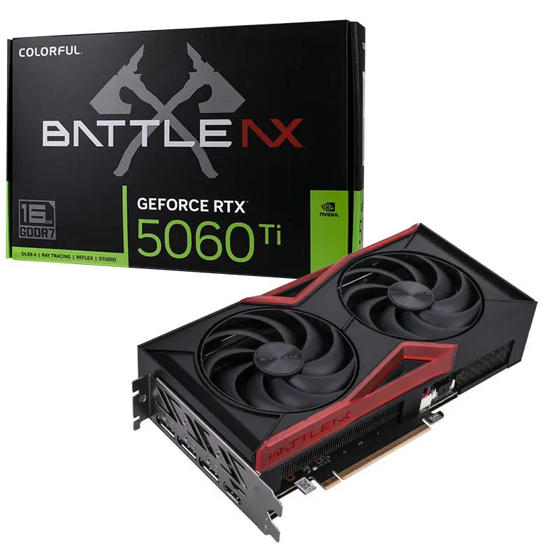 Новая видеокарта для игрового компьютера Tomahawk GeForce RTX 5060 Ti DUO объемом 16 ГБ GDDR7 Изображение 1