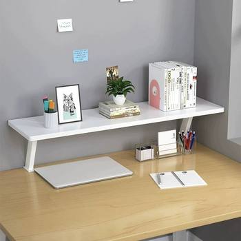 Floating Desktop Bookshelf No-Drill Ins-Style Desk Layered Shelf Children's Storage Rack Heightening Shelf