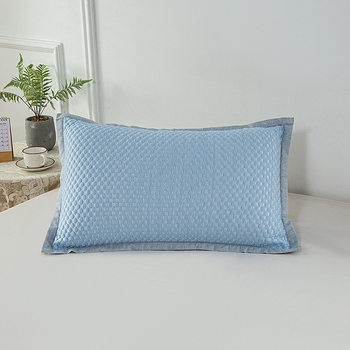 Summer Ice Silk Bean Pillowcase One Pack Household Pillowcase Single 48cm x 74cm Whole Head Pillow Inner Pillow Cover