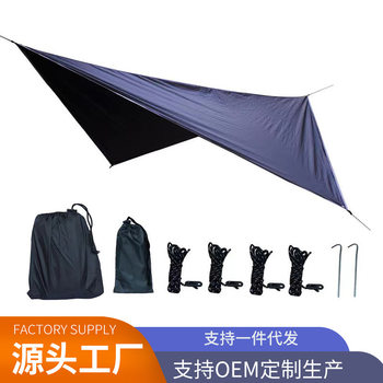 Wild Wolf E Family Outdoor Multi-Functional Hammock Canopy Camping Style Mat Waterproof Sun Protection Rhombus Plaid Tent Canopy