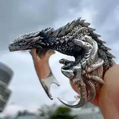 Quan You Dragon Family Original Dragon Ring Handmade European and American Vintage Niche Food Ring Aggressive Personality Men's Accessories