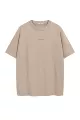 Three-dimensional small logo in khaki