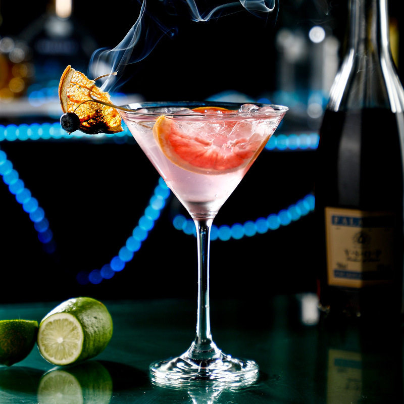 Martini Cup Cocktail Cup Triangle Cup Glass Personalized Wine Glass Goblet Champagne Bar Cup Combination suit