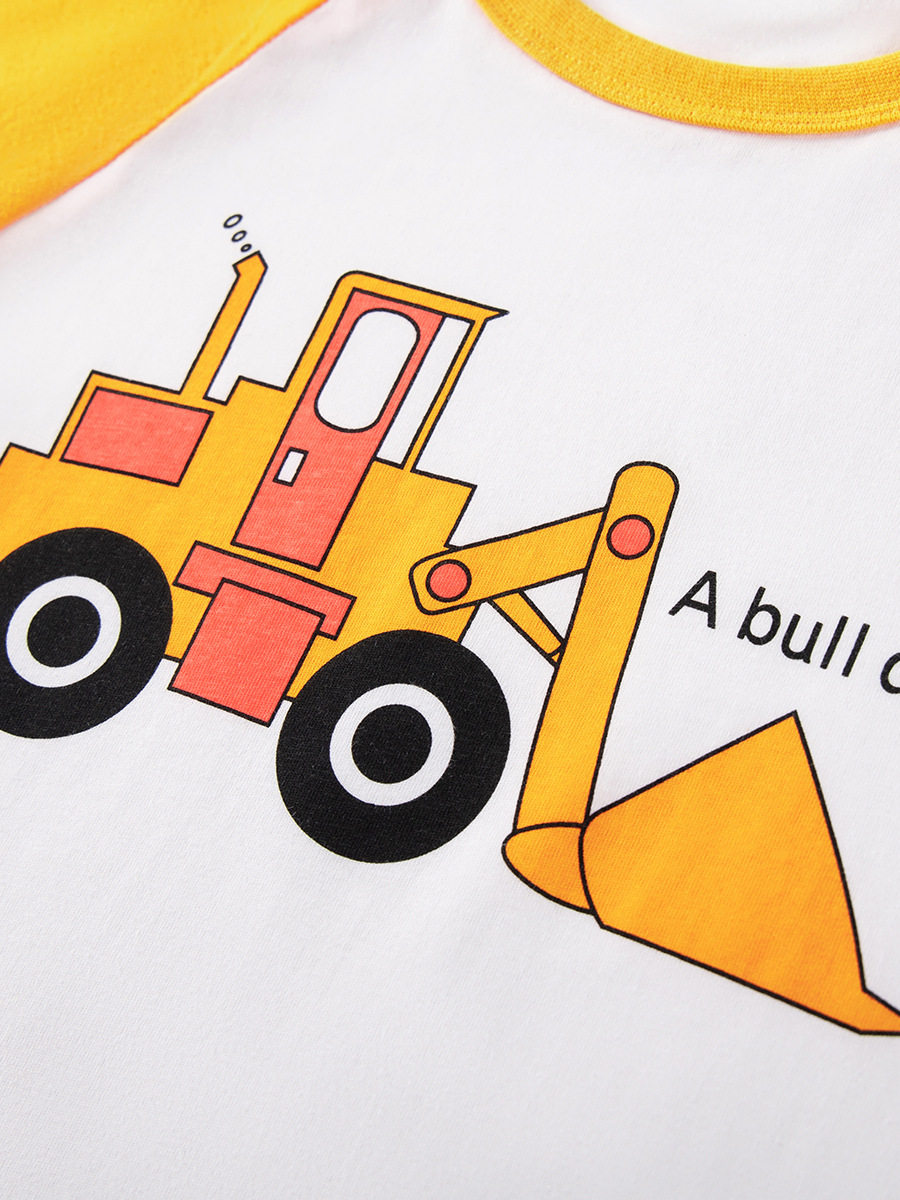 New Summer Kids' Short-sleeve T-shirt, Cartoon Baby Top, Cotton Crewneck Boys' T-shirt