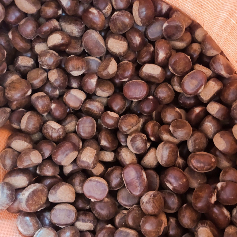 Authentic Raw Chestnuts from Qianxi, Authentic Yanshan Wild Oil Chestnuts, Fresh Shelled Raw Chestnuts for Weddings