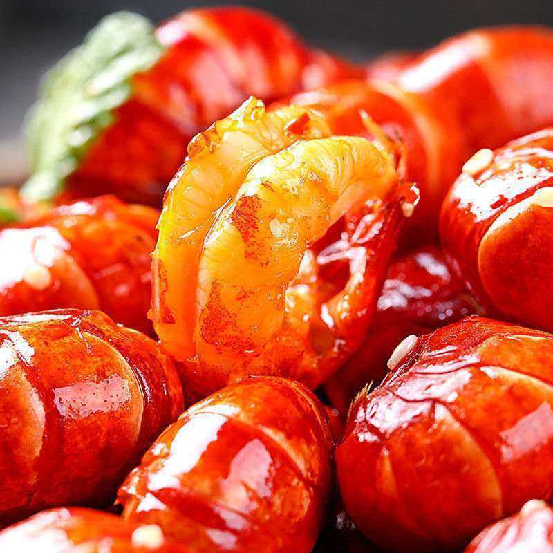 Spicy Crayfish Instant Shrimp Tail Cooked Food Spicy Seafood Cooked Food Internet Celebrous Snacks Snacks Live Shrimp Balls Vacuum Packing