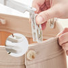 Rotatable Windproof Drying Rack Household Cross Drying Trousers Rack Travel Portable Telescopic Underwear Socks Clip Drying Rack