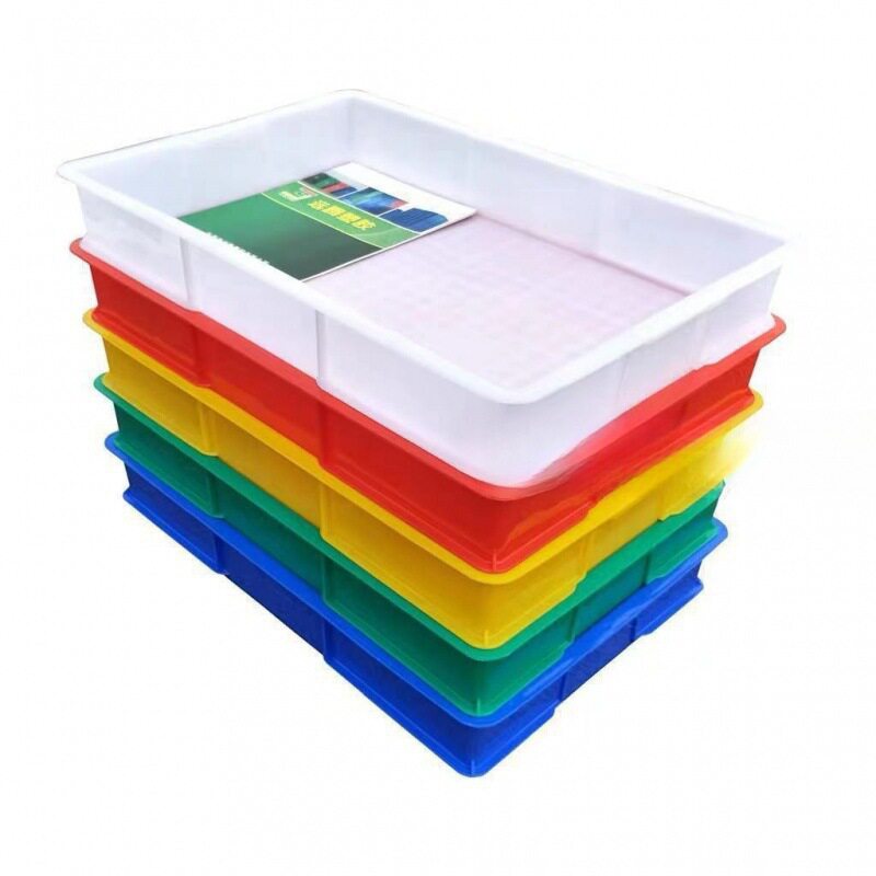 Electronic Disk Storage Box Plastic Box Plastic Square Plate Turnover Box Plastic Frame Food Box Logistics Turnover Box Thickeneded Free Shipping