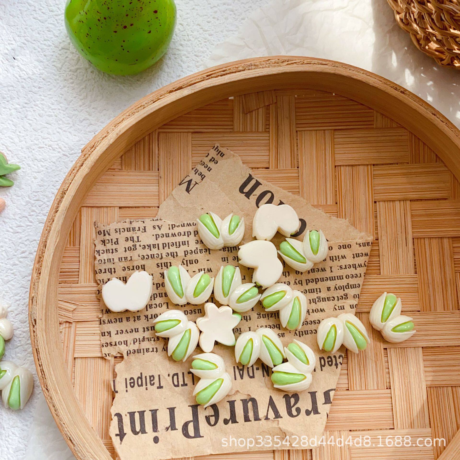 High-Quality Mini Food Toy Nuts Pistachio Pecan DIY Hair Accessories Keychain Refrigerator Magnet Cream Glue Accessories