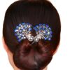 High-end Retro Peacock Hairpin Women's Back Head Flower Bract Curler Lazy People's Ball Head Twist Clip Headwear