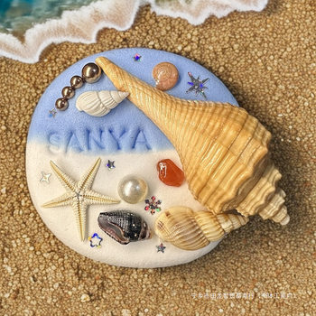 Conch Shell Refrigerator Magnet Cultural and Creative Seaside Travel Souvenir New Dalian Hainan Sanya Weihai Qingdao Zhuhai
