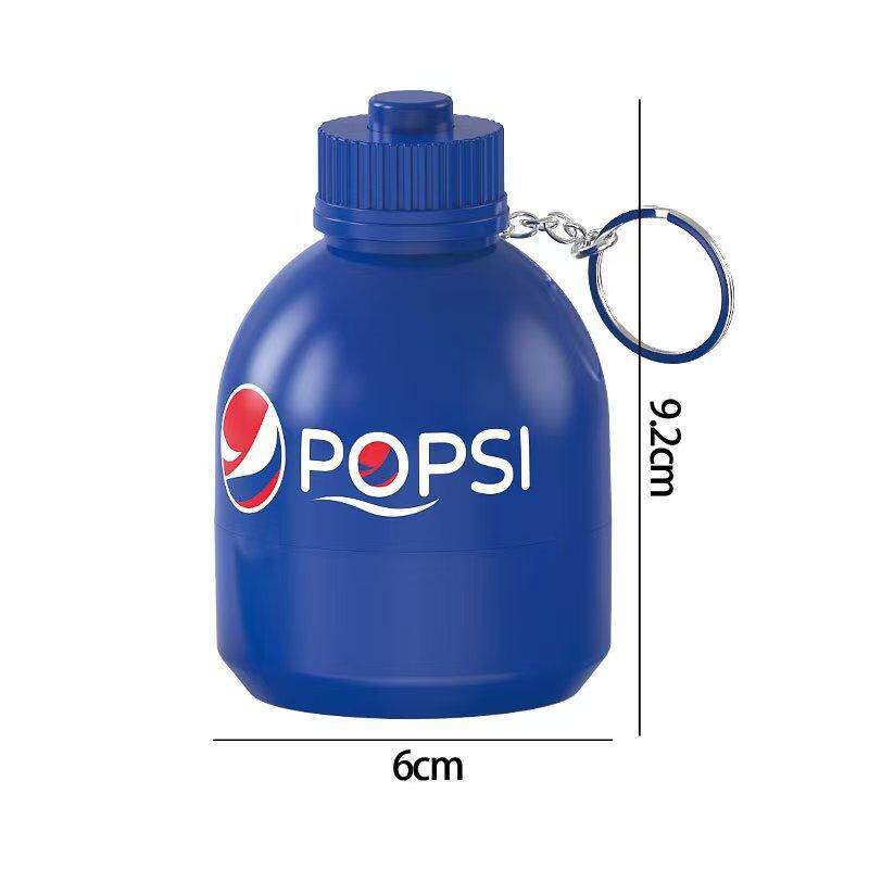 Cross-Border Creative Toys Handmade Cartoon Drink Bottle Keychain Gyro Toy Exquisite Doll School Bag Pendant