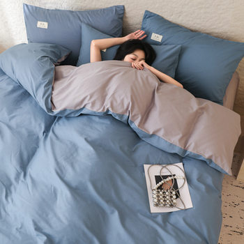 Class a 40-Count Long-Staple Cotton Four-Piece Set Pure Cotton 100 Bed Bed Sheets Quilt Cover Accessible Luxury Bedding Bed Bed Sheets Set Wholesale