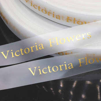 New High-End Frosted Tpu Matte Transparent Ribbon with Printed Letters for Bouquet Packaging, Handmade DIY Decorative Ribbon Accessories