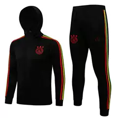Autumn and winter warm Ajax Real Madrid Paris Chelsea adult hooded jacket long pull coat football training suit
