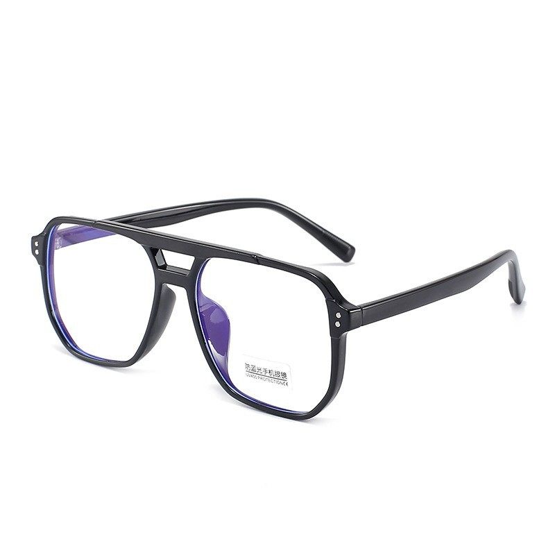 Black-Framed Glasses for Men Can Be Fitted with Prescription Lenses, Phone Screen Protectors, Eyeglass Frames, Large Frames for Women with Round Faces to Make Them Look Slimmer